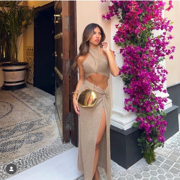 ZARA GOLD BOX BAG - Picture 9 of 13